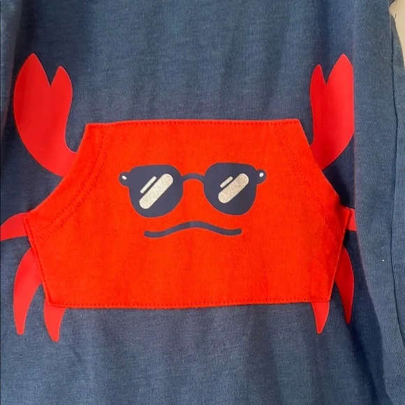 Cat & Jack | (0-3M) Cute Crab Baby Romper - Picture 3 of 5